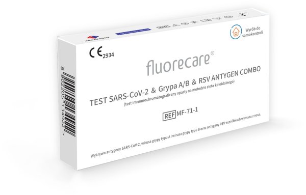 Експрес-тест Fluorecare 4-в-1 (COVID-19, Грип A/B, RSV) MF-71