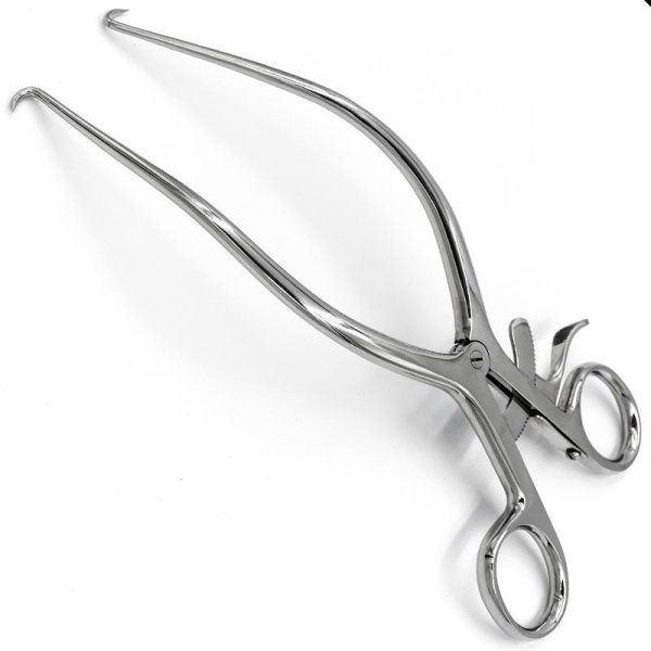 Ранорасширитель Гелпи 1х1 зубец, 190 мм, типа Лира, с кремальерой