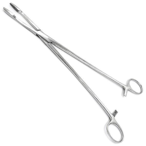 Корнцанг прямий, 260 мм Майєра, з кремальєрою