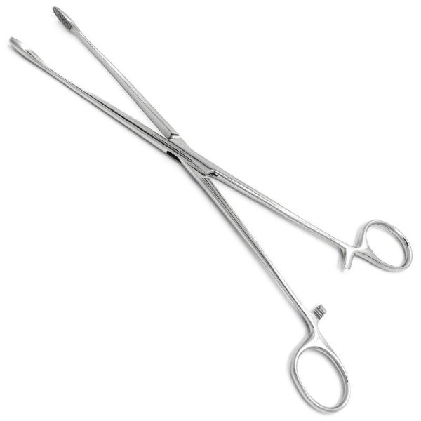 Корнцанг дитячий прямий, 230 мм Майєра, з кремальєрою