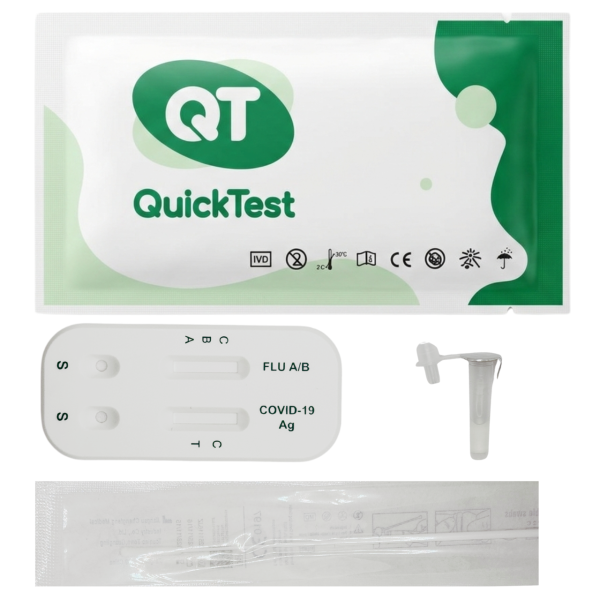 Тест QuickTest на антиген COVID-19 і вірус грипу А/В, IFS-524